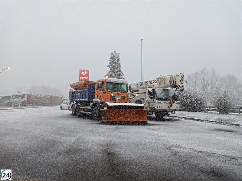 La Diputación Foral de Álava mantiene su Programa Operativo para la Vialidad Invernal en marcha durante el periodo preventivo