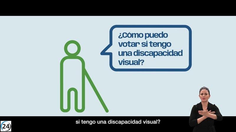 Personas ciegas recibirán documentos electorales en braille en sus hogares.