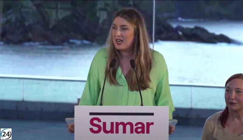 García asegura que Sumar es la solución para renovar la política en Euskadi.