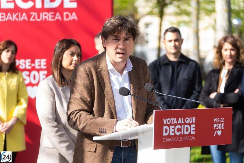 Andueza elogia el enfoque del PSE en la Escuela Pública vasca ante la 