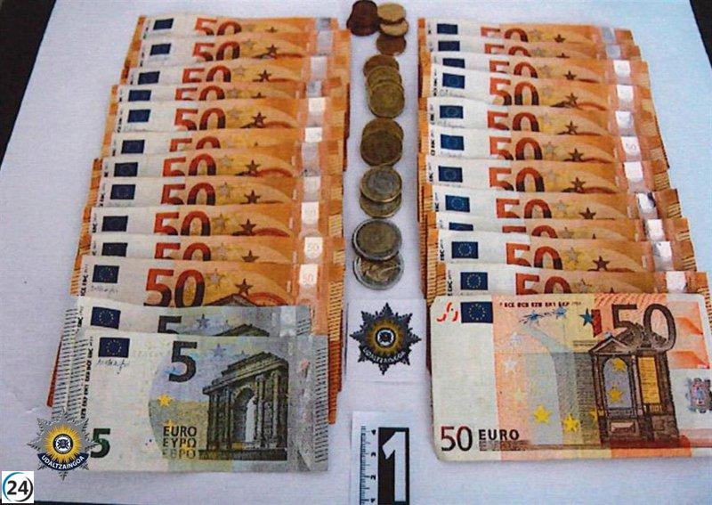 Varón de 46 años detenido en Vitoria-Gasteiz con 1,2 kilos de hachís en su vehículo