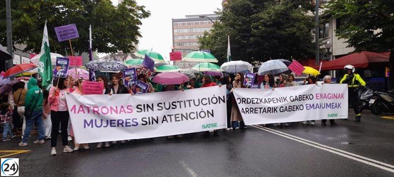 El sindicato de enfermería Satse Euskadi reclama un aumento del personal tras el éxito de la huelga de matronas en Bizkaia.
