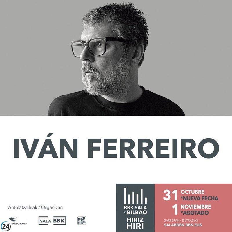 Iván Ferreiro añade una fecha más en Sala BBK tras éxito de ventas.