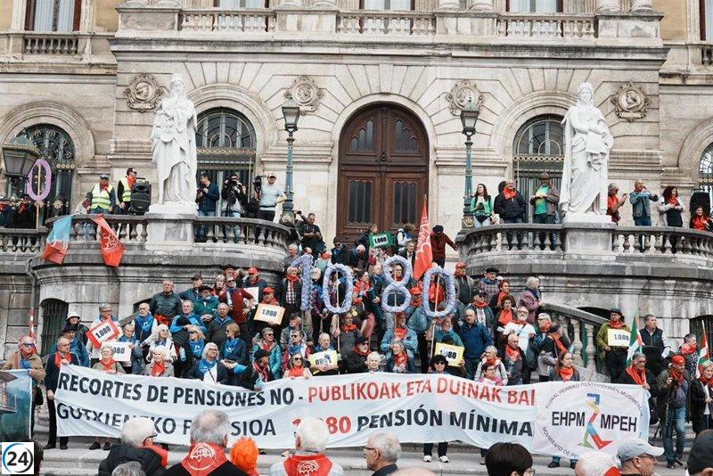 Pensionistas del País Vasco demandarán en Vitoria un aumento en los Presupuestos de 2025.