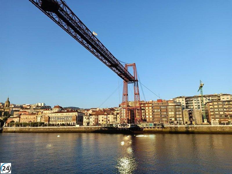 El Puente Bizkaia reanuda operaciones tras reemplazo de pieza defectuosa.