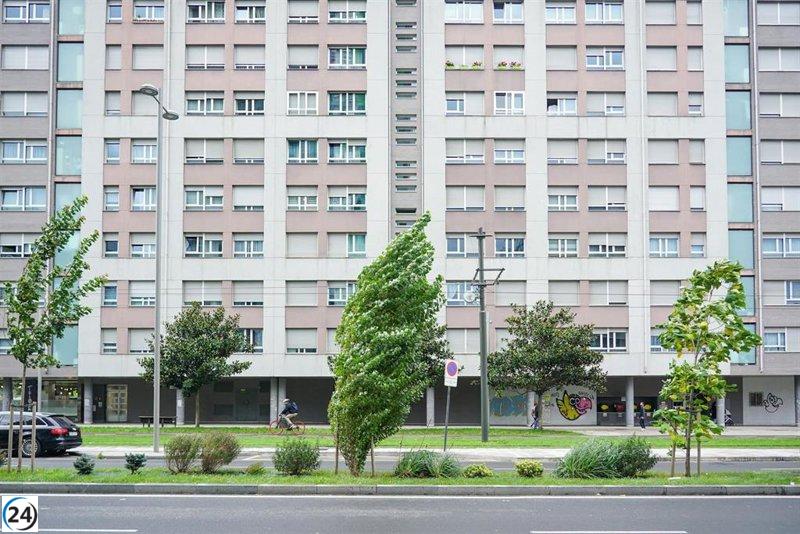 Vientos extremos azotan Bermeo y Orduña, alcanzando hasta 135 km/h.