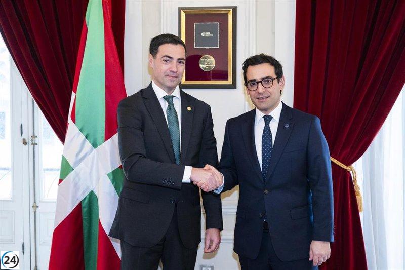 Pradales y Séjourné se unen para impulsar a Euskadi en la nueva era industrial de Europa.