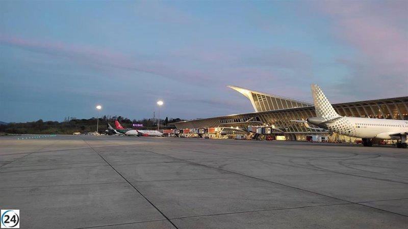 Vuelo de Santiago a Bilbao suspendido por la tormenta 'Ivo'