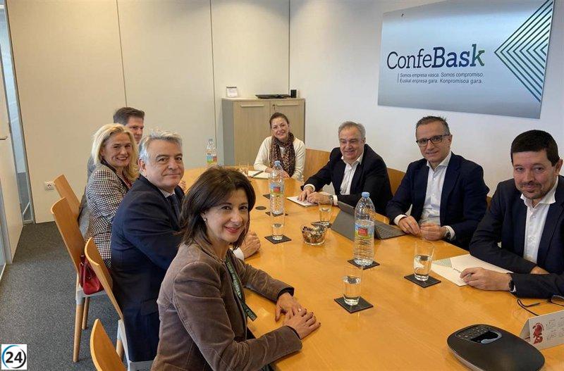 PP y Confebask coinciden en su análisis de la economía vasca y en su inquietud por la reforma fiscal.