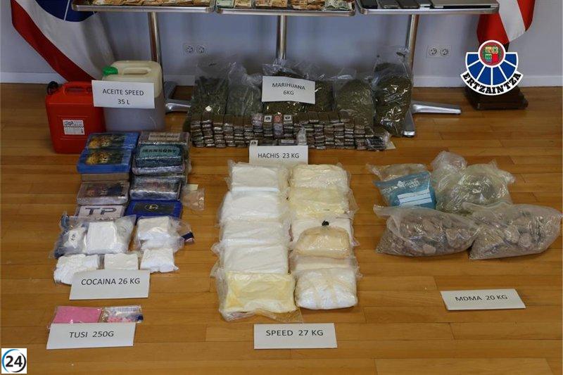Desarticulada banda narco en Bizkaia: 13 arrestos, 6 en prisión.