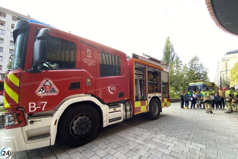 Incendio en planta de reciclaje de Vitoria persistirá por uno o dos días más.