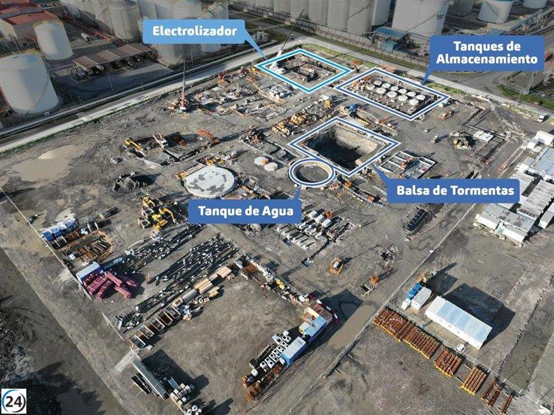 Petronor prevé terminar su electrolizador de 10 MW en la primera mitad de 2026, tras invertir 44 millones de euros.