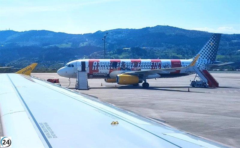 El Aeropuerto de Bilbao aumentará sus operaciones un 15% esta Semana Santa, alcanzando las 1.629.