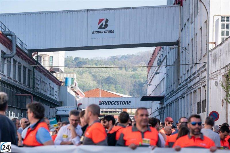 Producción de Bridgestone en Basauri y Usansolo se detiene por huelga.