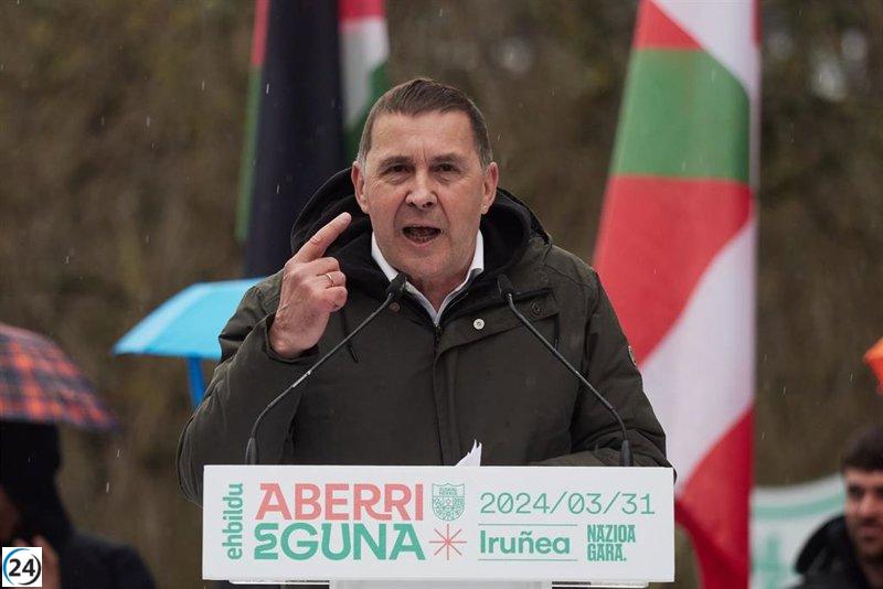 Otegi: La lucha por la soberanía vasca es imparable.