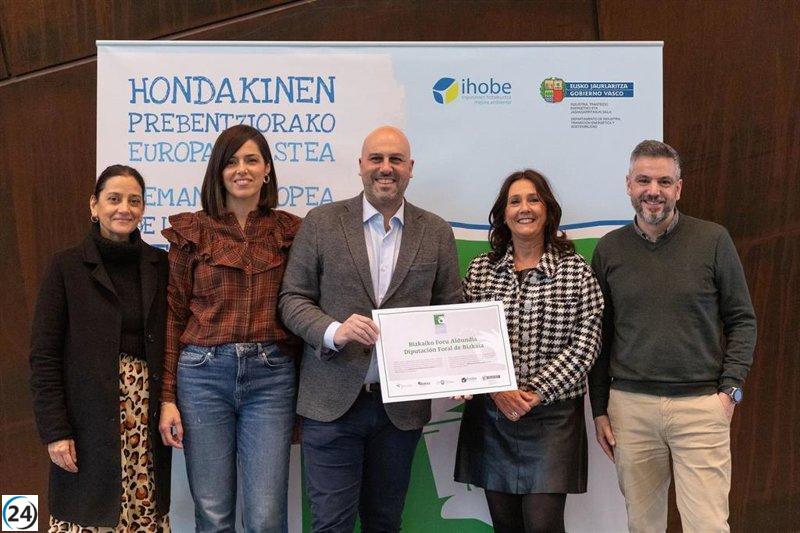 Premio a la Excelencia en Prevención de Residuos: Diputación de Bizkaia, Duara y Garazi Sánchez en la Competencia.