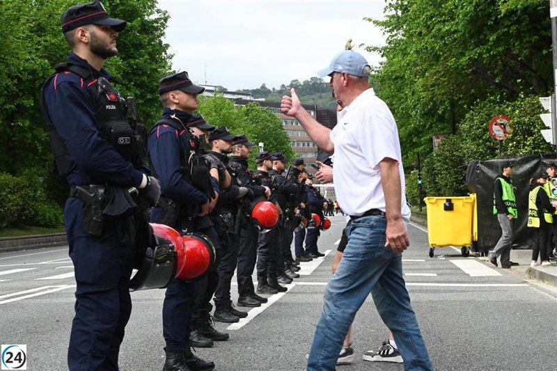 Siete arrestos en Bilbao tras la final de la Europa League.
