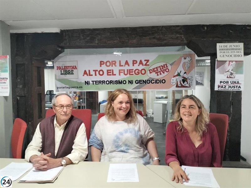 Activistas organizan 7 protestas en Euskadi este fin de semana contra el conflicto en Palestina.
