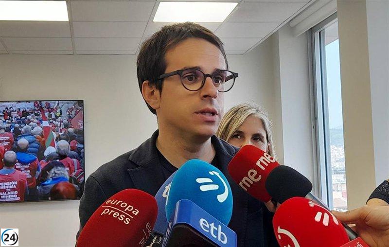 Otxandiano exige al PSOE ser claro y firme frente a posibles casos de corrupción.