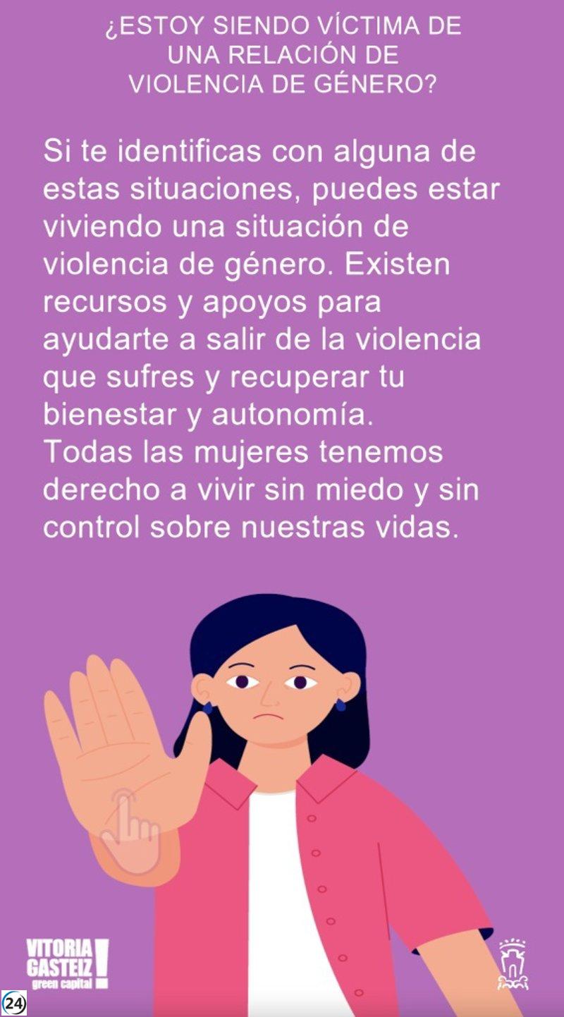 Vitoria-Gasteiz lanza plataforma digital para que víctimas de violencia de género se identifiquen.