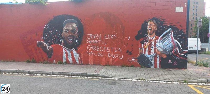 Destruyen mural dedicado a los hermanos Williams en Lutxana, Barakaldo, y eliminan la imagen de Nico.