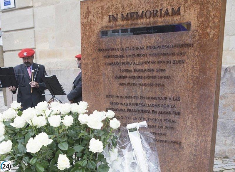 Álava elimina honores vinculados al franquismo.
