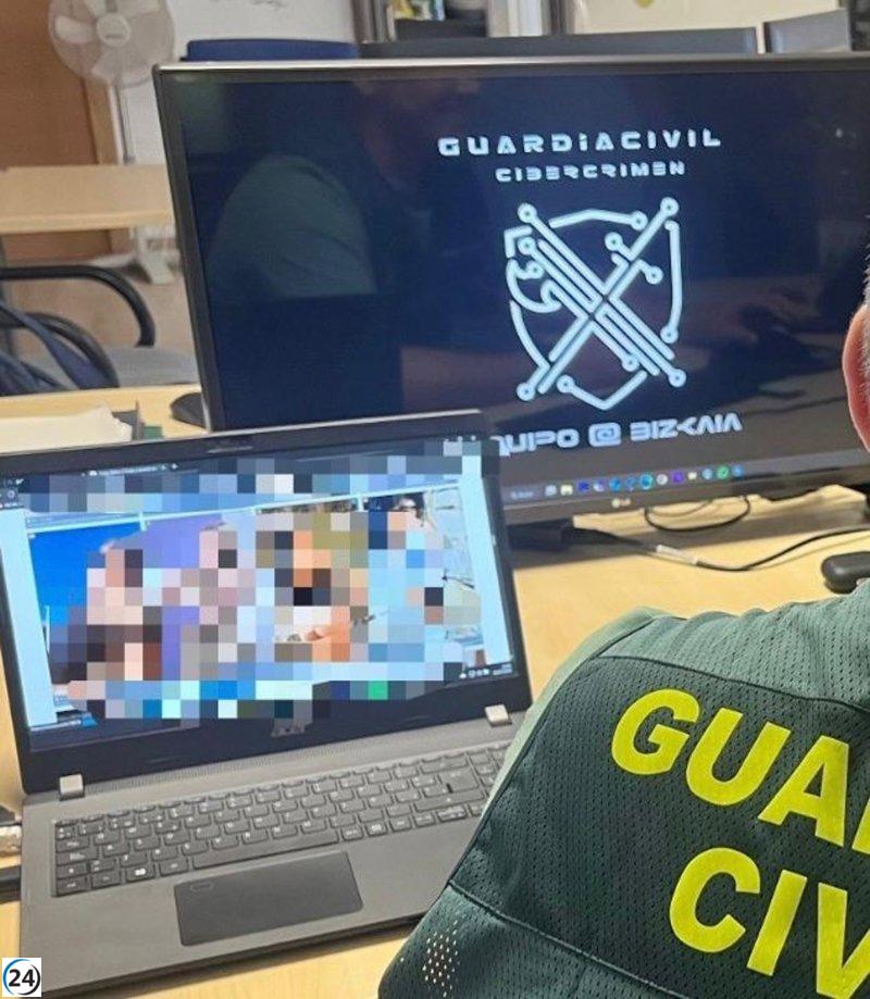 Desmantelada red de extorsión sexual en línea con víctimas en Bizkaia y cinco provincias más.