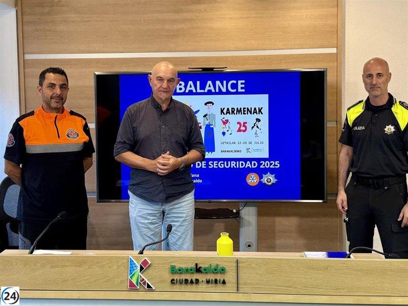 Conflicto en fiestas de Barakaldo provoca dos arrestos y tres heridos, incluyendo un menor.