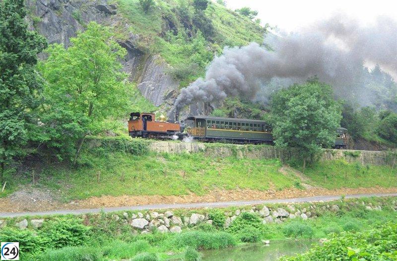 Euskotren despliega tres trenes de vapor en el Museo Vasco del Ferrocarril este fin de semana.