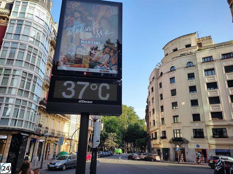 Euskadi bajo alerta naranja hoy por calor extremo.
