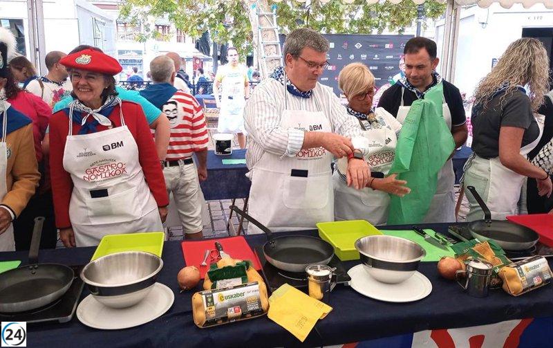 Aburto se une a la competencia de tortilla de patata en Aste Nagusia 2025, con 260 concursantes registrados.