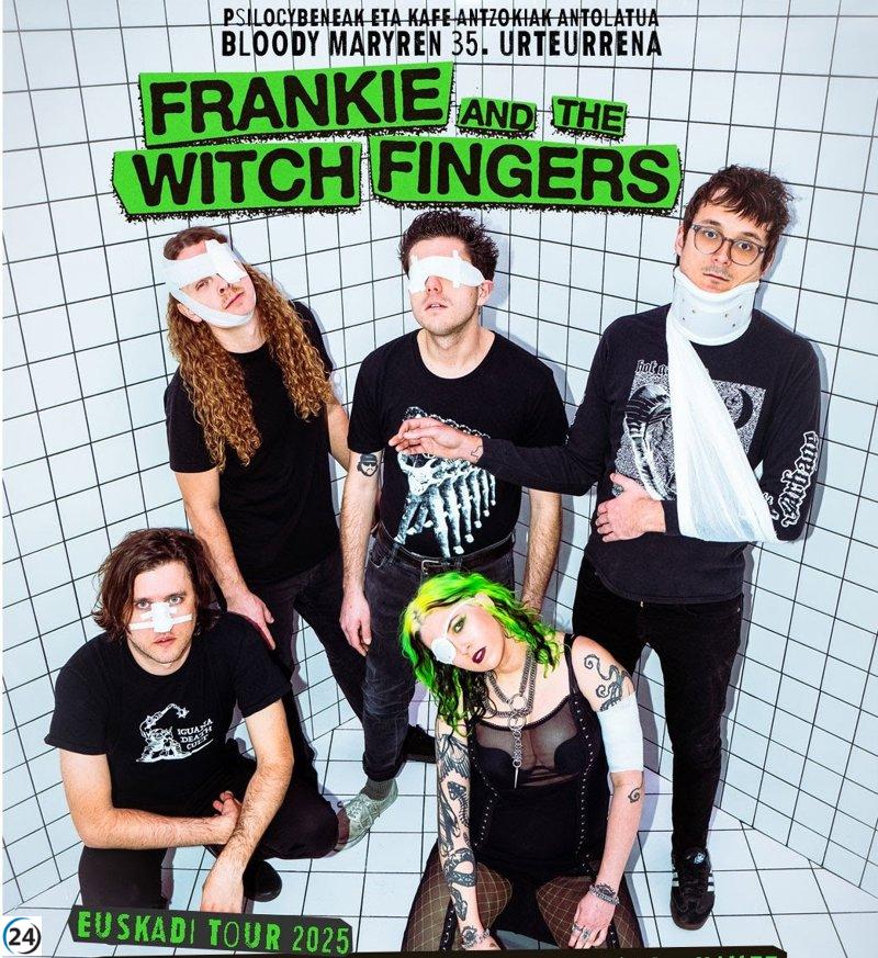 Bloody Mary Discos celebra 35 años con conciertos de Frankie and The Witch Fingers en Hondarribia y Bilbao.