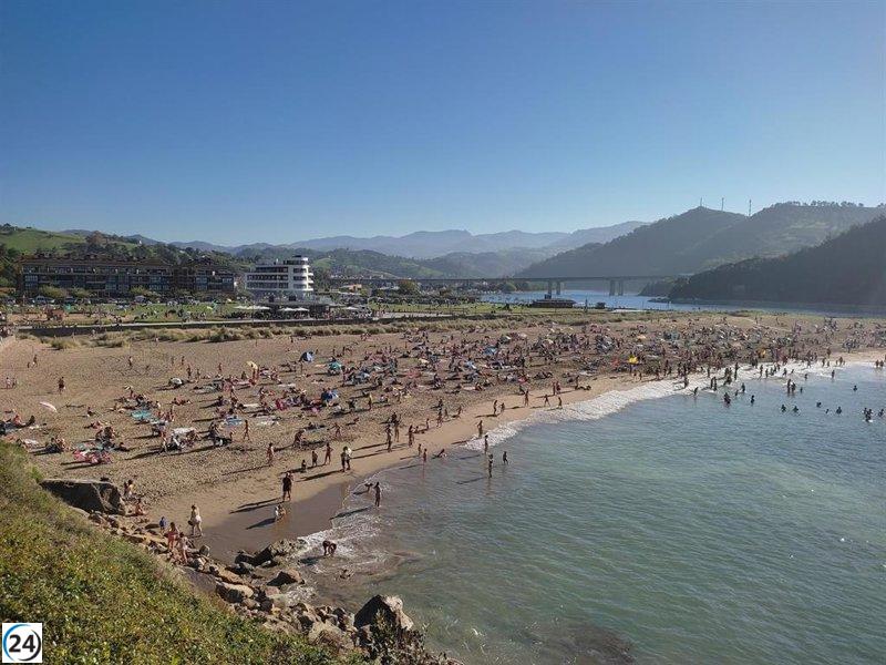El sur de Euskadi alcanzará los 32 grados este domingo gracias al viento sur.