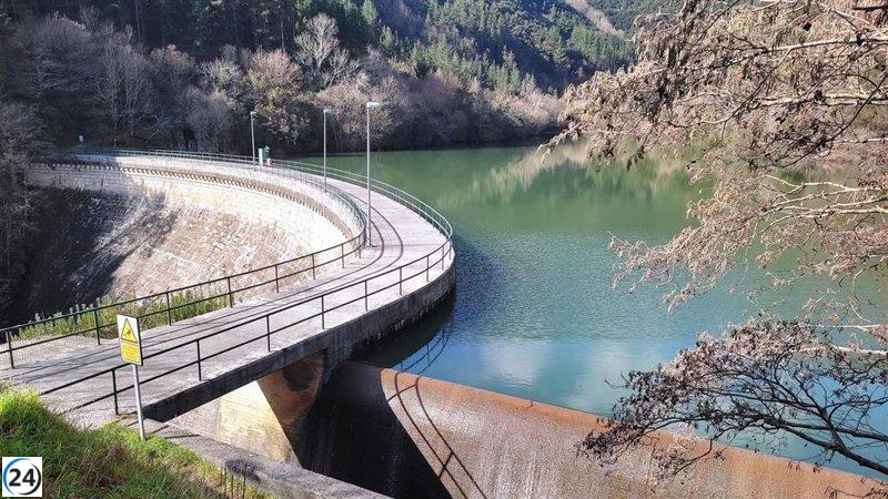 Los embalses de Bizkaia rondan el 70% de su capacidad, con una reducción de casi 8 hm³ respecto al año pasado.