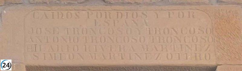 Gobierno Vasco tomará medidas para eliminar inscripción franquista en Baños de Ebro.