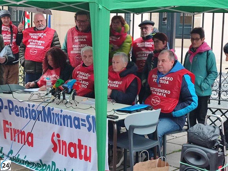El Gobierno vasco rechaza considerar la ILP que busca elevar las pensiones al SMI.