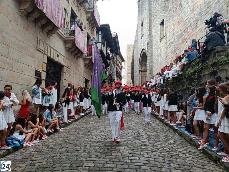 Jaizkibel marcha en Hondarribia con escasa presencia del Alarde tradicional.
