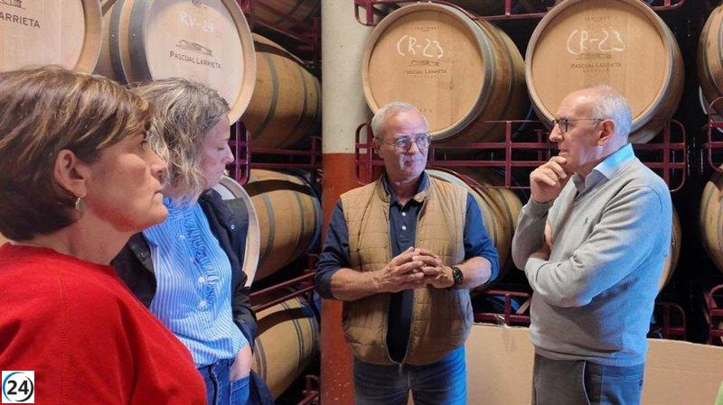 González pide al Gobierno que Álava tenga voz en la gestión de la DOCa Rioja.