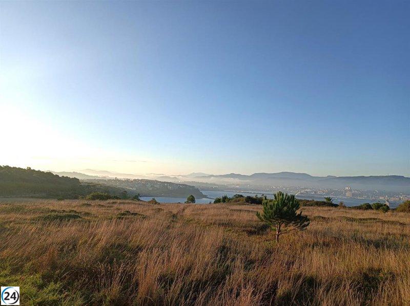 Aumento de temperaturas en Euskadi este sábado, con abundante nubosidad.