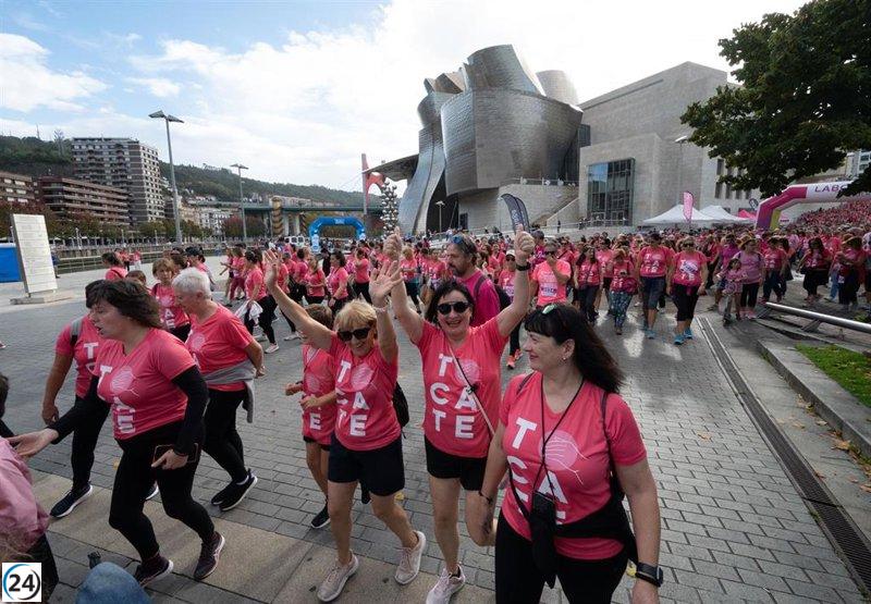 Se llenan todas las inscripciones para la carrera benéfica contra el cáncer de mama en Bilbao el 5 de octubre.
