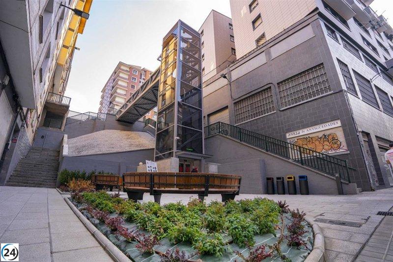Bilbao inaugura ascensor público en Santutxu con una inversión cercana al millón de euros.