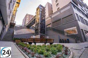 Bilbao inaugura ascensor público en Santutxu con una inversión cercana al millón de euros.