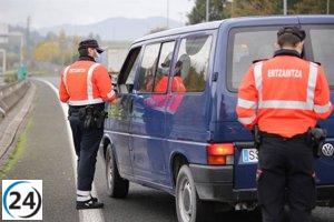 Accidente en Muskiz: huye tras agredir a su pareja y familiar, y da positivo en alcoholemia.