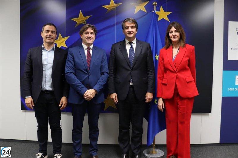 Andueza subraya el consenso de la UE sobre la conexión del TAV entre Euskadi y Francia.