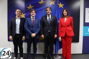 Andueza subraya el consenso de la UE sobre la conexión del TAV entre Euskadi y Francia.