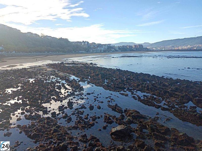 Euskadi experimenta un miércoles soleado y caliente con vientos intensos.