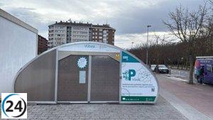 Vitoria-Gasteiz amplía su red de aparcabicis con dos nuevas instalaciones en Sansomendi y San Martín.