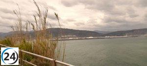 Viento intenso en Euskadi: Orduña alcanza 123 km/h y Oiz llega a 109 km/h.