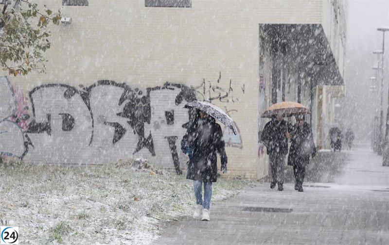 Advertencia en la A-1 y N-1 por condiciones invernales peligrosas.