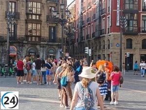 Bilbao recibió más de 1,3 millones de visitantes en 2022, con un 53% llegando del extranjero.